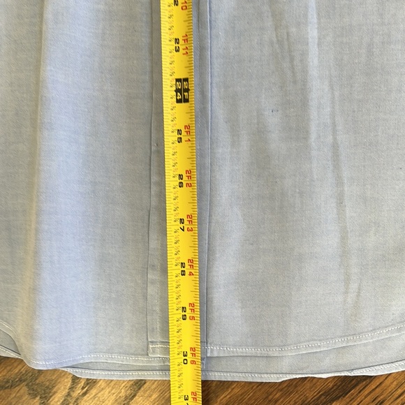 Saddles Light Blue Oxford Button Down Long Sleeve Casual or Dress Shirt - Picture 7 of 10